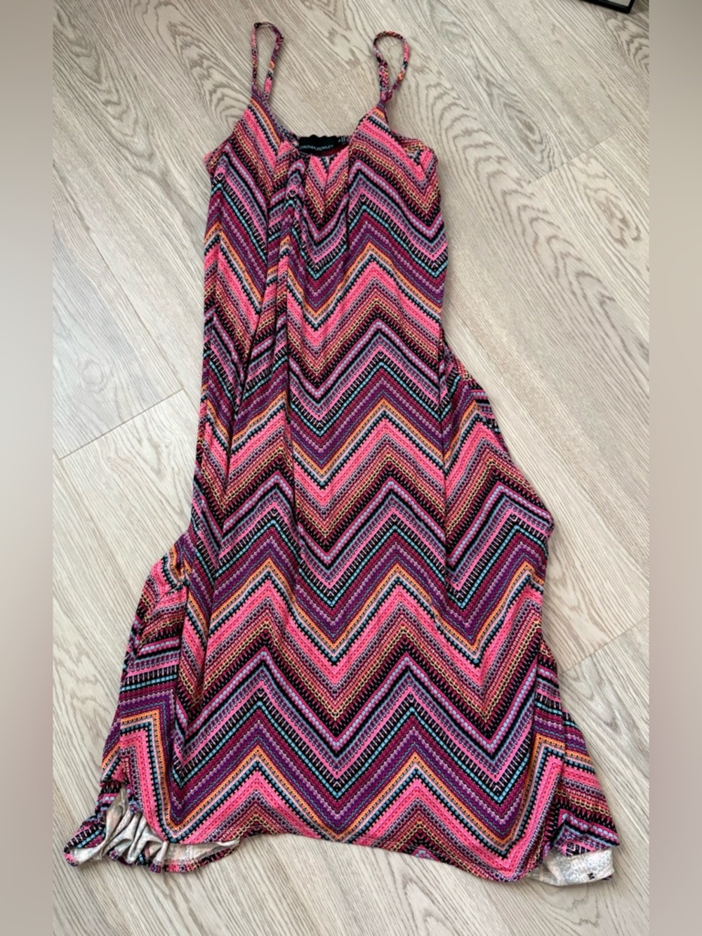 Cynthia Rowley Chevron Print Hilo Maxi Dress